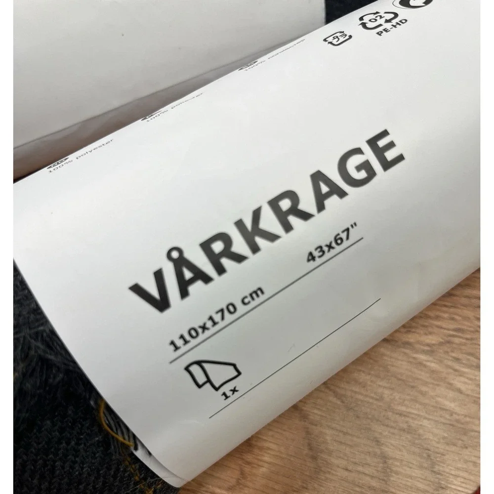 Ikea Varkrage Throw Blanket 43